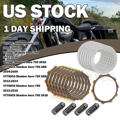 Clutch Friction Steel Plates Kit for Honda Shadow ACE 750 (1998–2003)