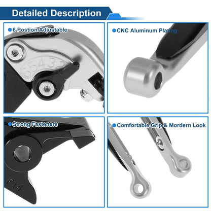 Adjustable Brake Clutch Levers for Kawasaki ER-5 (2004–2005) 1 Pair