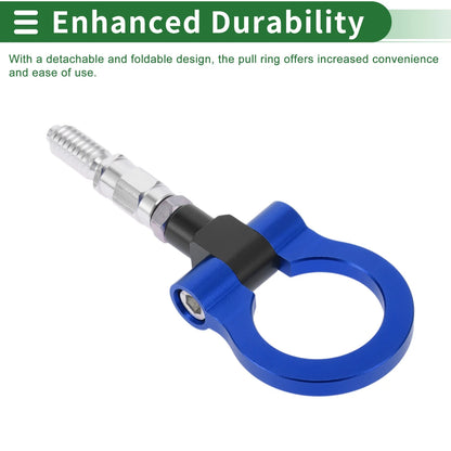 Tow Hook Set for Ford Focus (1998–2025) 15.6mm Aluminum Alloy Blue