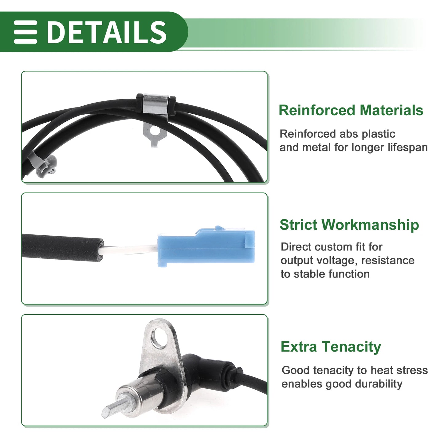 ABS Wheel Speed Sensor No. 5632054G00 for Suzuki Aerio (2002–2007) Rear Left