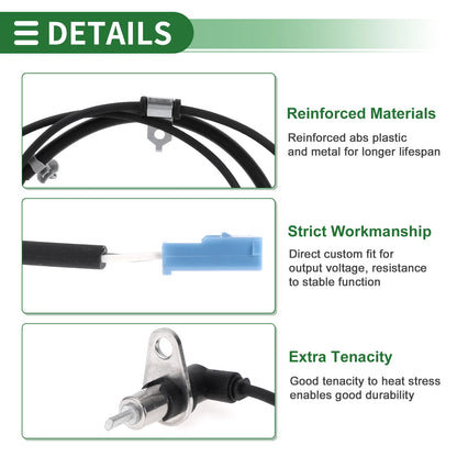 ABS Wheel Speed Sensor No. 5632054G00 for Suzuki Aerio (2002–2007) Rear Left