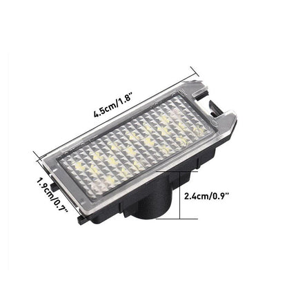 LED License Plate Lamps for Jeep Grand Cherokee, Compass, Patriot, Fiat 500, Dodge (2005-2023)