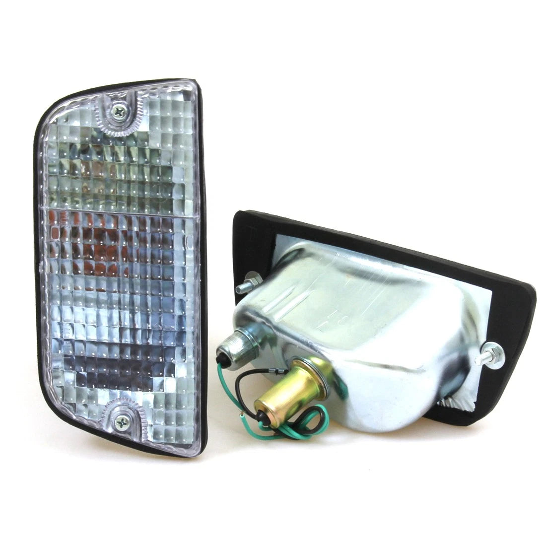 Pair of Clear Front Turn Signal Lights for Datsun 620 (1972–1979)