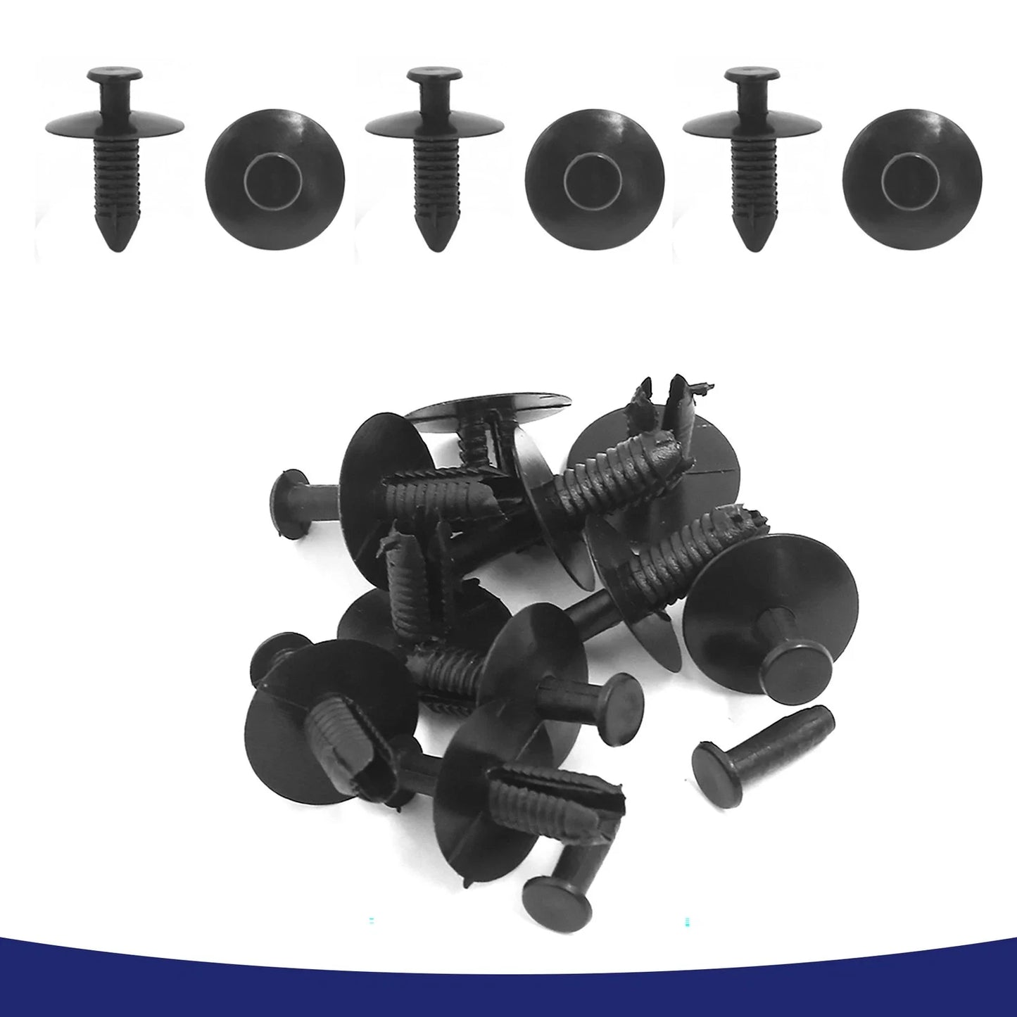 4 x Plastic Push-in Rivet Retainer Fastener Bumper Pin Clips for BMW