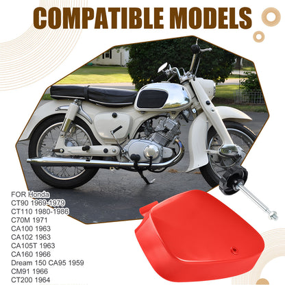 Right Side Battery Box Cover & Latch Knob for Honda CT90 CT110 (1966–1986)