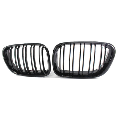 Gloss Black Dual Slat Front Bumper Grille for BMW X5 (2000–2003)