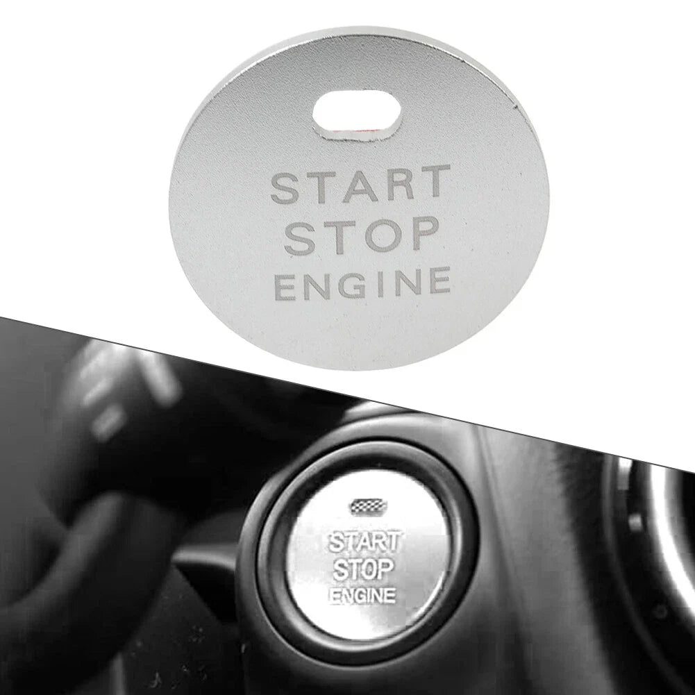 Silver Engine Start Push Button Cover Trim for Mazda 3 6 Atenza CX-5 (2014-2023)