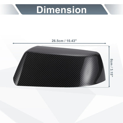 Rearview Mirror Cover Cap 2 x Black Carbon Fiber for Cadillac Chevrolet