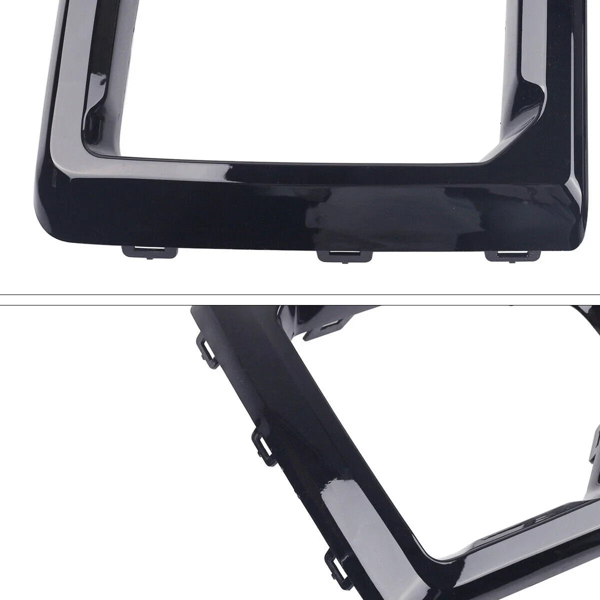 Gloss Black Front Fog Light Outer Bezel Cover for GMC Sierra (2019–2021)