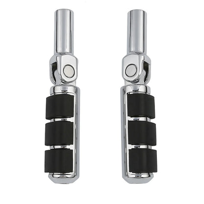 Slim Chrome Rear Foot Pegs Mount for Harley Softail Cross Bones (2008-2017)