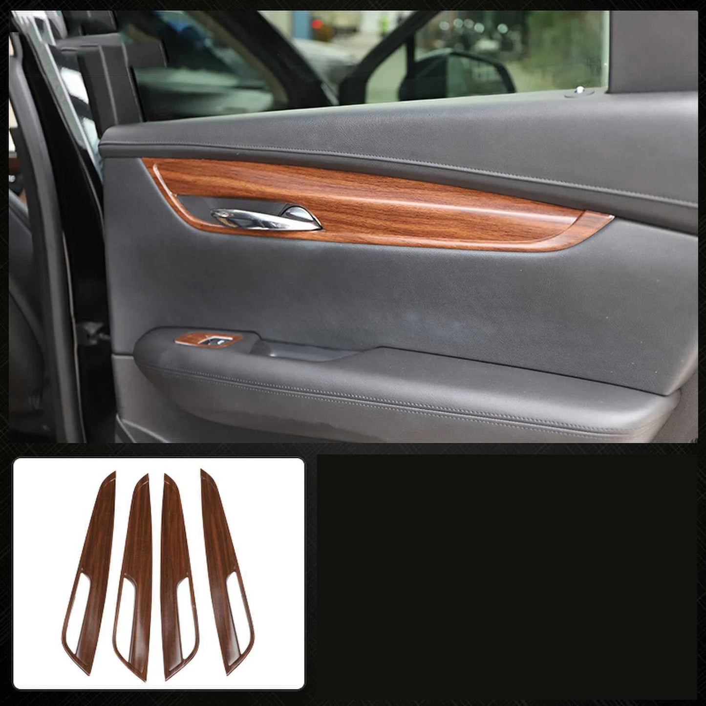 Wood Grain Interior Kit Full Set Car Trim Covers for Cadillac XT5 (2017–2019)