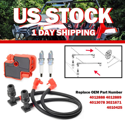 Ignition Coil Spark Plug Wire Cap for Polaris Ranger RZR 4 S800 (2011–2014)