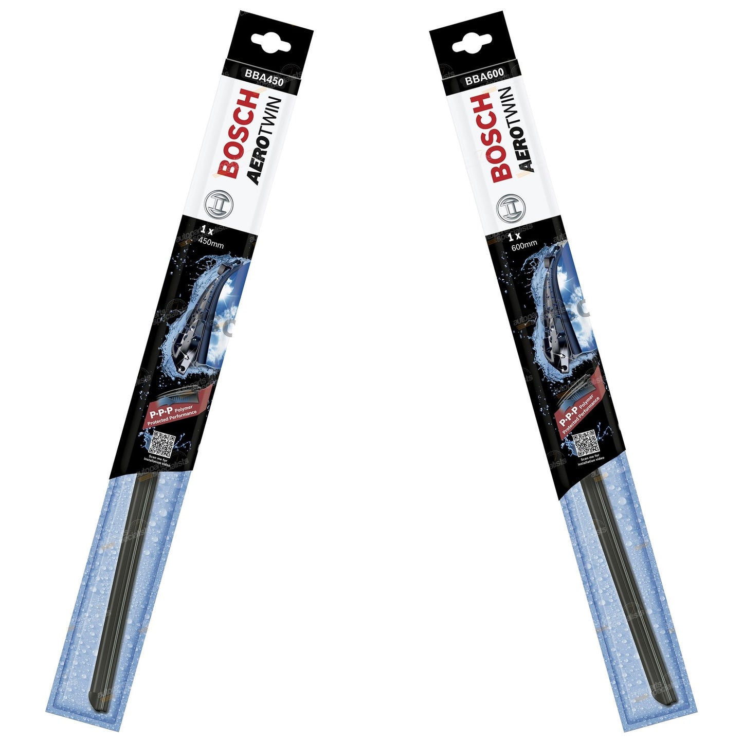 Front Pair Wiper Blades for Nissan Navara D40 (2005–2009)