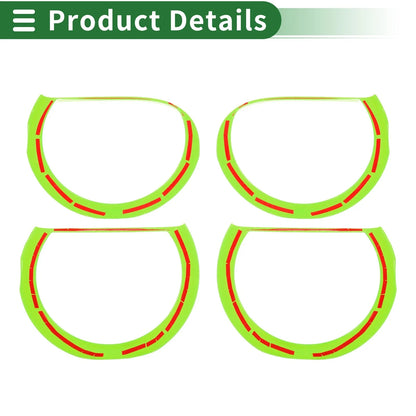 4 x Car Headlight Trim Bezels for Dodge Challenger (2015-2024) Light Green