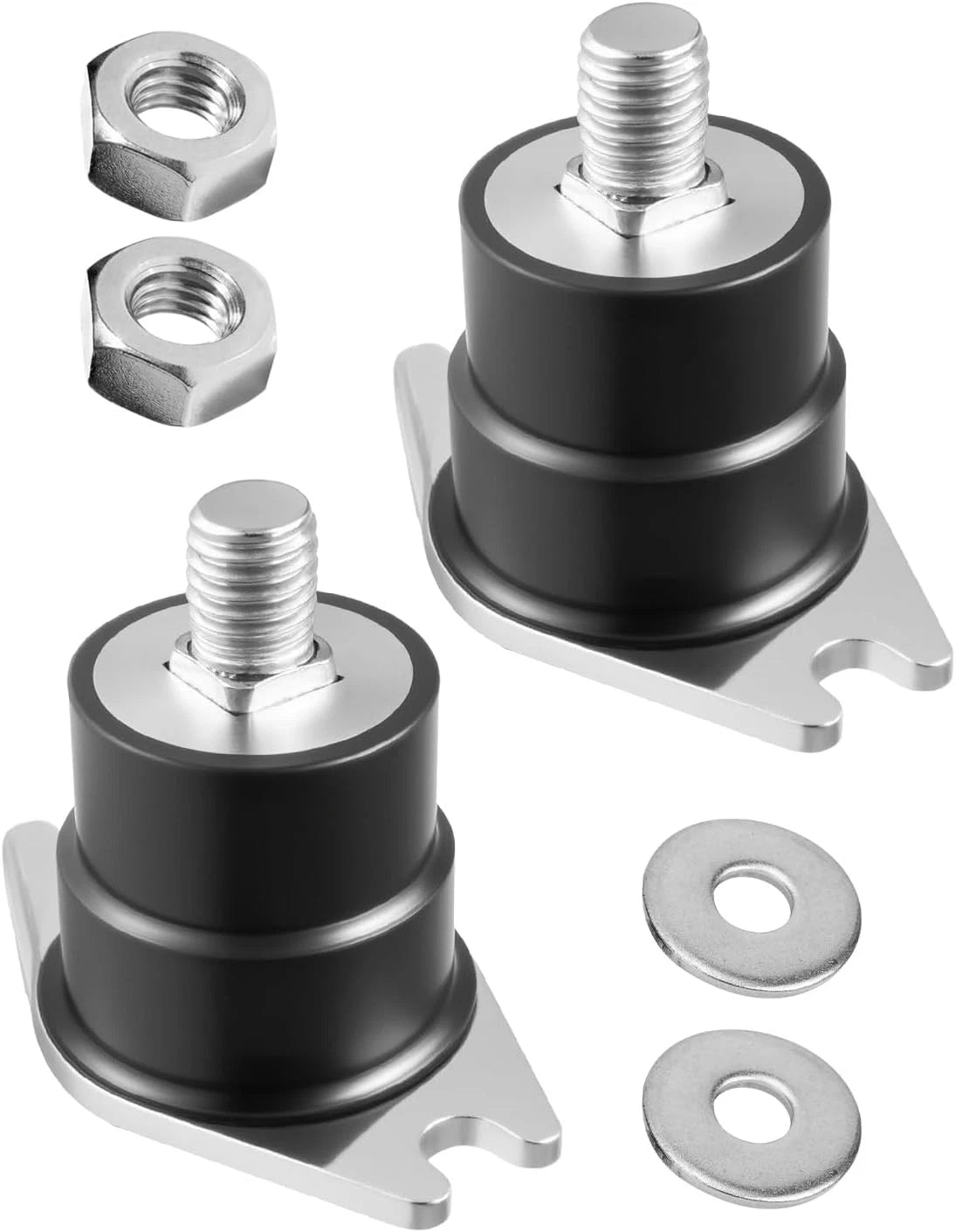 Set of 2 Upper Side Rubber Motor Mounts for Johnson Evinrude (OMC)