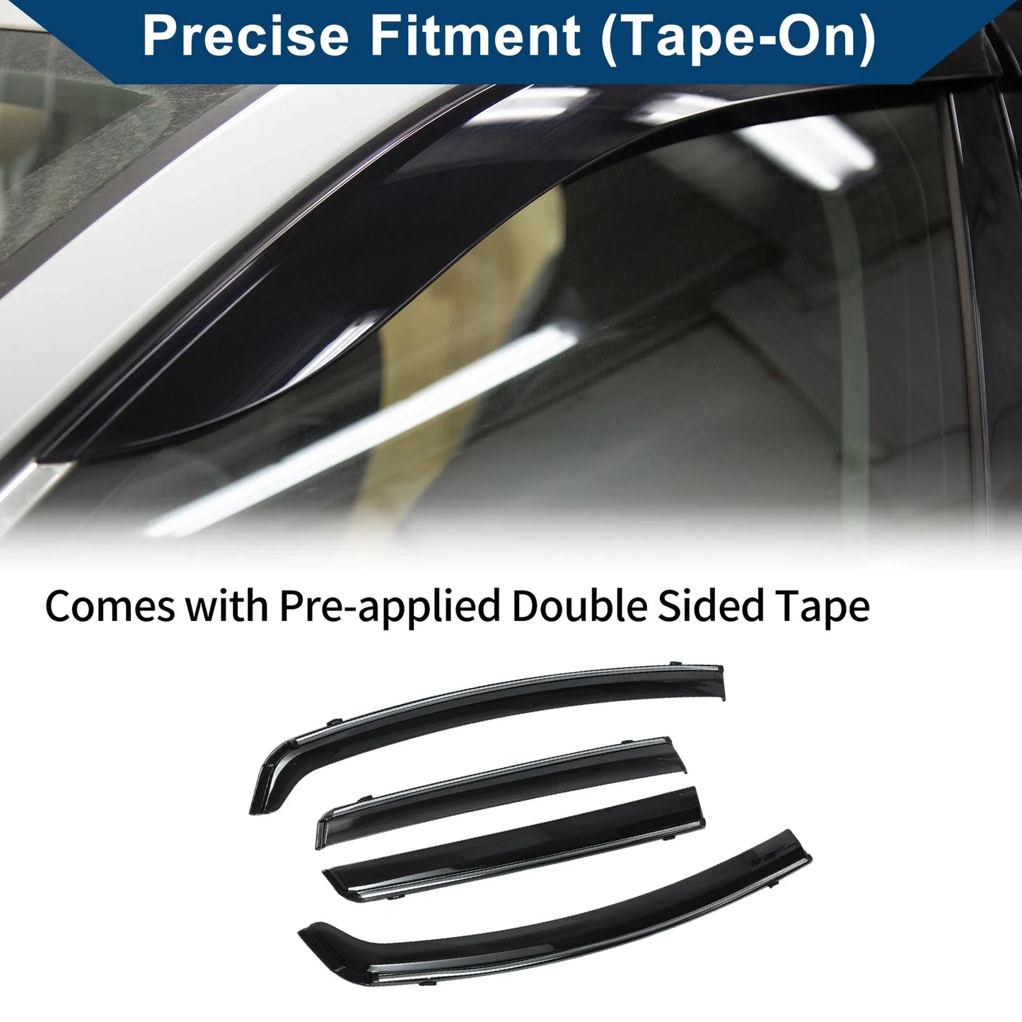 Car Window Deflectors for Honda Fit Side Window Vent Visors (2015-2020)