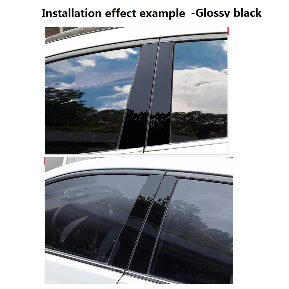 6PCS Window Pillar Posts Door Trim Cover for Acura RDX (2007–2012)