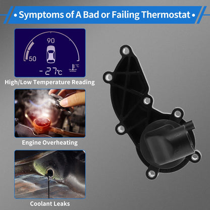 Engine Coolant Thermostat Housing Assembly for Audi A6 Quattro (2009–2014)