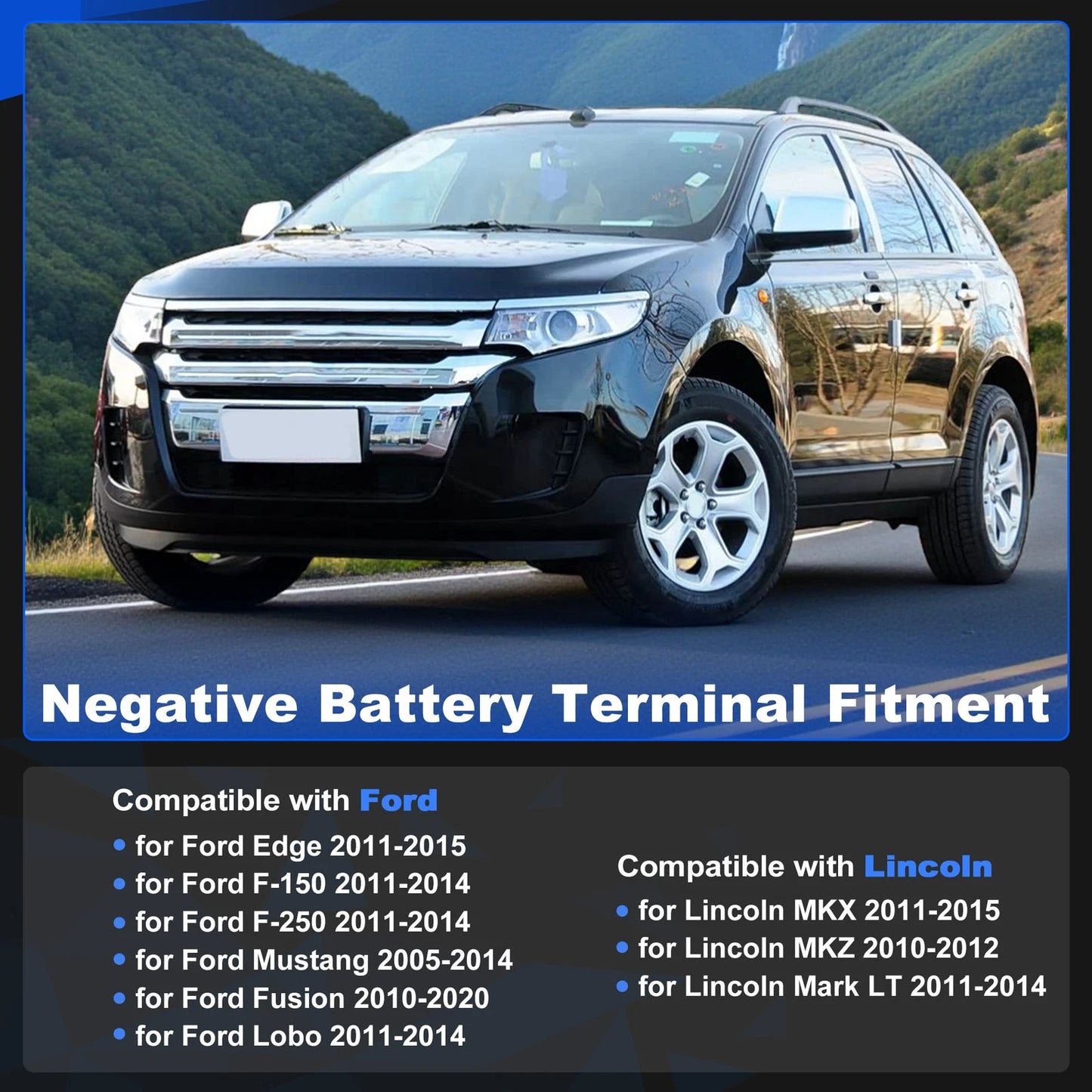 Positive Battery Terminal Connector for Ford F150 F250 Edge Fusion Mustang (2004–2023)