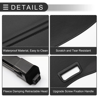 Retractable Cargo Cover for Honda Pilot (2016-2023) - Trunk Parcel Shelf Black