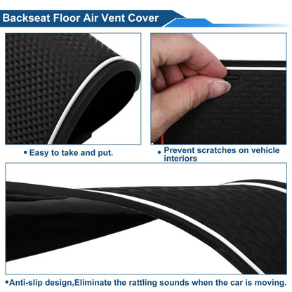16 Pcs Non-Slip Mat for BMW X3 (2018–2019) PVC White