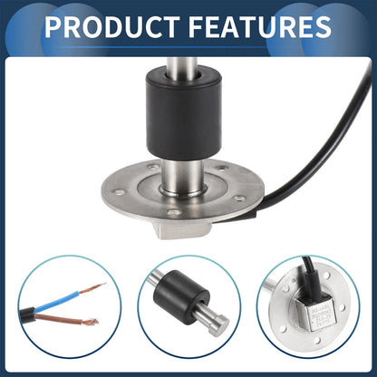 Fuel Sending Unit and Gauge Kit 240-33 Ohm for Boat Car Truck (406mm)