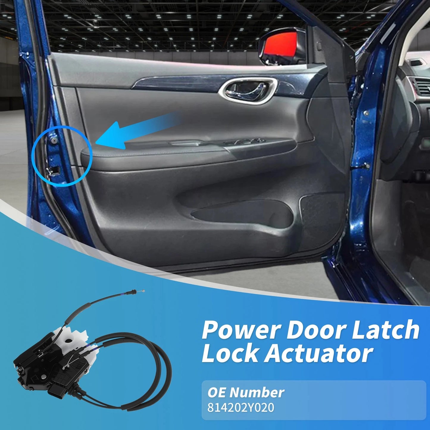 814202Y020 Rear Right Power Door Lock Actuator for Hyundai IX35 Tucson (2012–2015)
