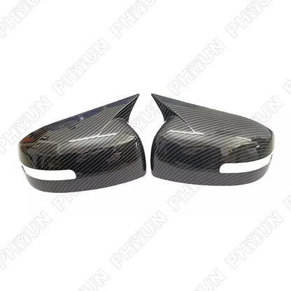 Side View Mirror Covers Carbon Fiber Look for Mitsubishi Lancer EVO (13-16)