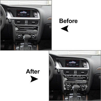Center Console CD Panel Cover Trim for Audi A4 A5 S4 S5 RS4 RS5 Q5 SQ5 (2008-2023)