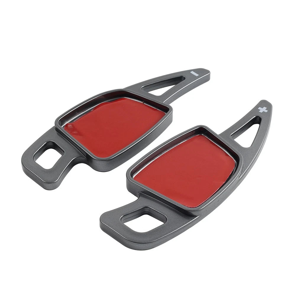 Set of 2 Red Steering Wheel Shift Paddle Shifter Extensions for Audi A3 A4 A5 A6 A7 S4 S5 S7