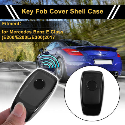 Black TPU Car Key Case for Mercedes Benz E Class (2017) 3 Buttons