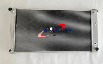 3 Row Aluminum Radiator with Fans for Cadillac Fleetwood Brougham (1977–1992)