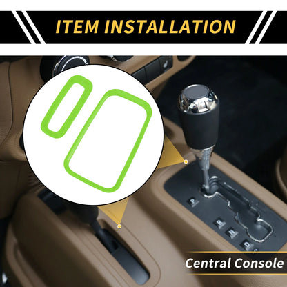 Console Gear Shift Ring Panel Cover Trim for Jeep Wrangler JK (2007–2018)
