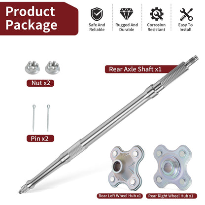 Rear Axle Shaft & Hubs for Yamaha Big Bear 400 (2000–2006)