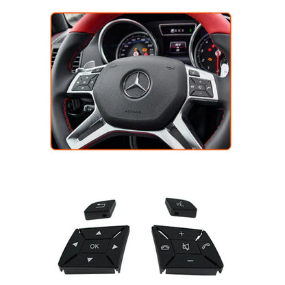 Steering Wheel Control Switch Button Cover Kit for Benz GL (2013–2015)