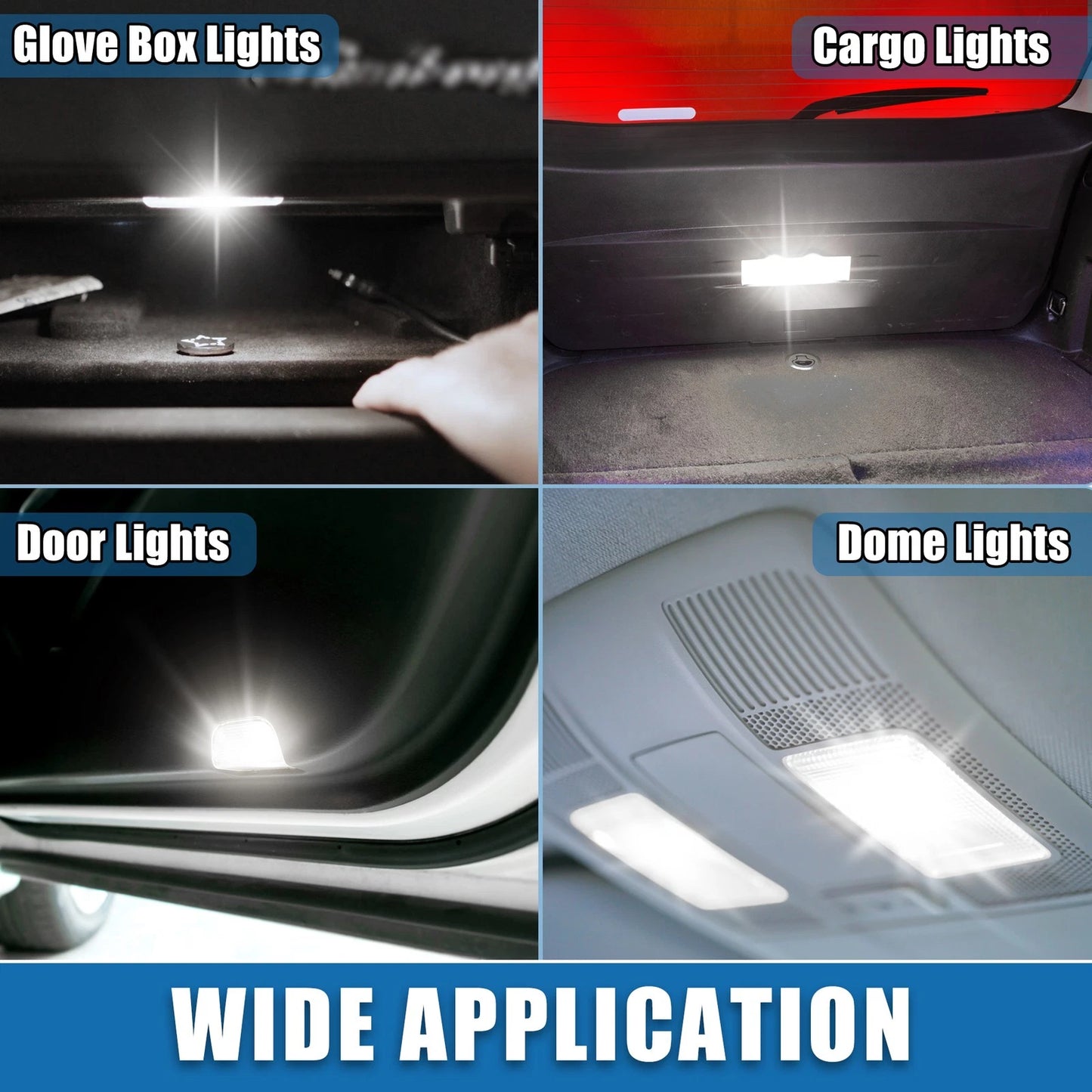 Set of 4 LED Festoon Lights for Car (36mm, 1210)