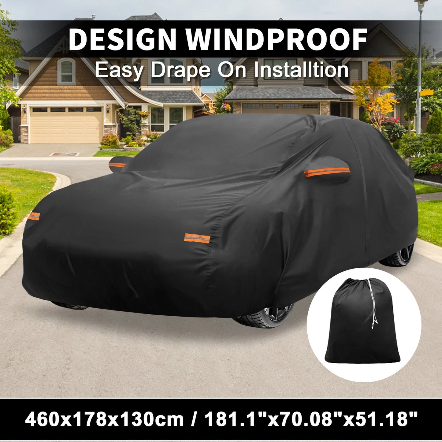 Waterproof Aluminum Film Car Cover for Kia Forte Sedan (2010–2023)