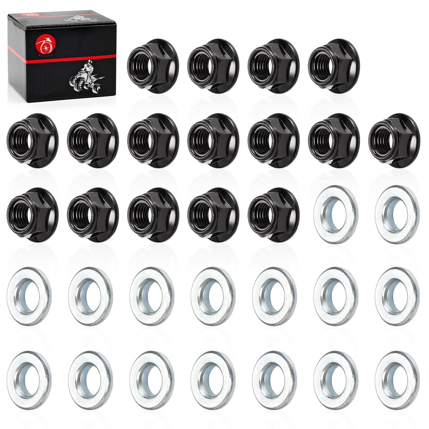 Wheel Lug Nut with Washer Kit for Yamaha Banshee 350 (1995–2006)