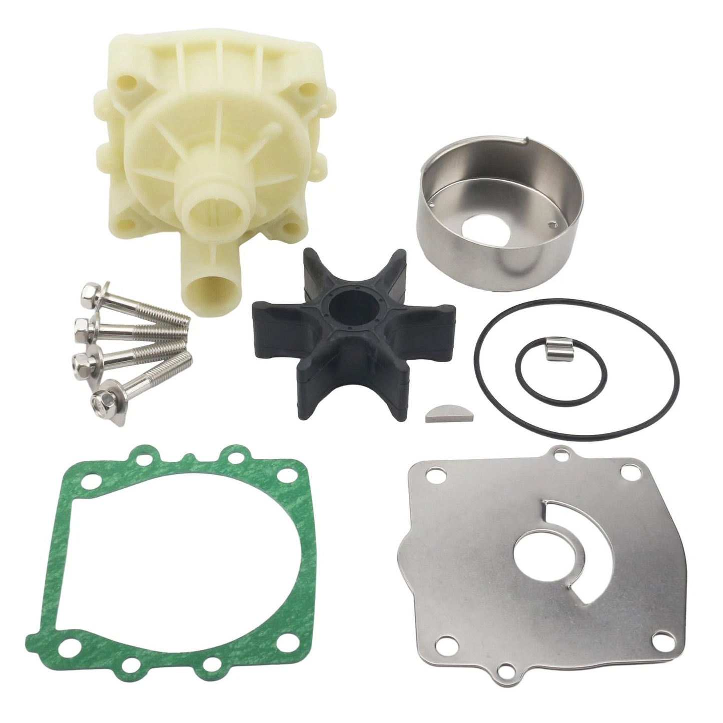 Water Pump Impeller Kit for Yamaha 2-Stroke 150-225 HP Outboard (2000–2023)