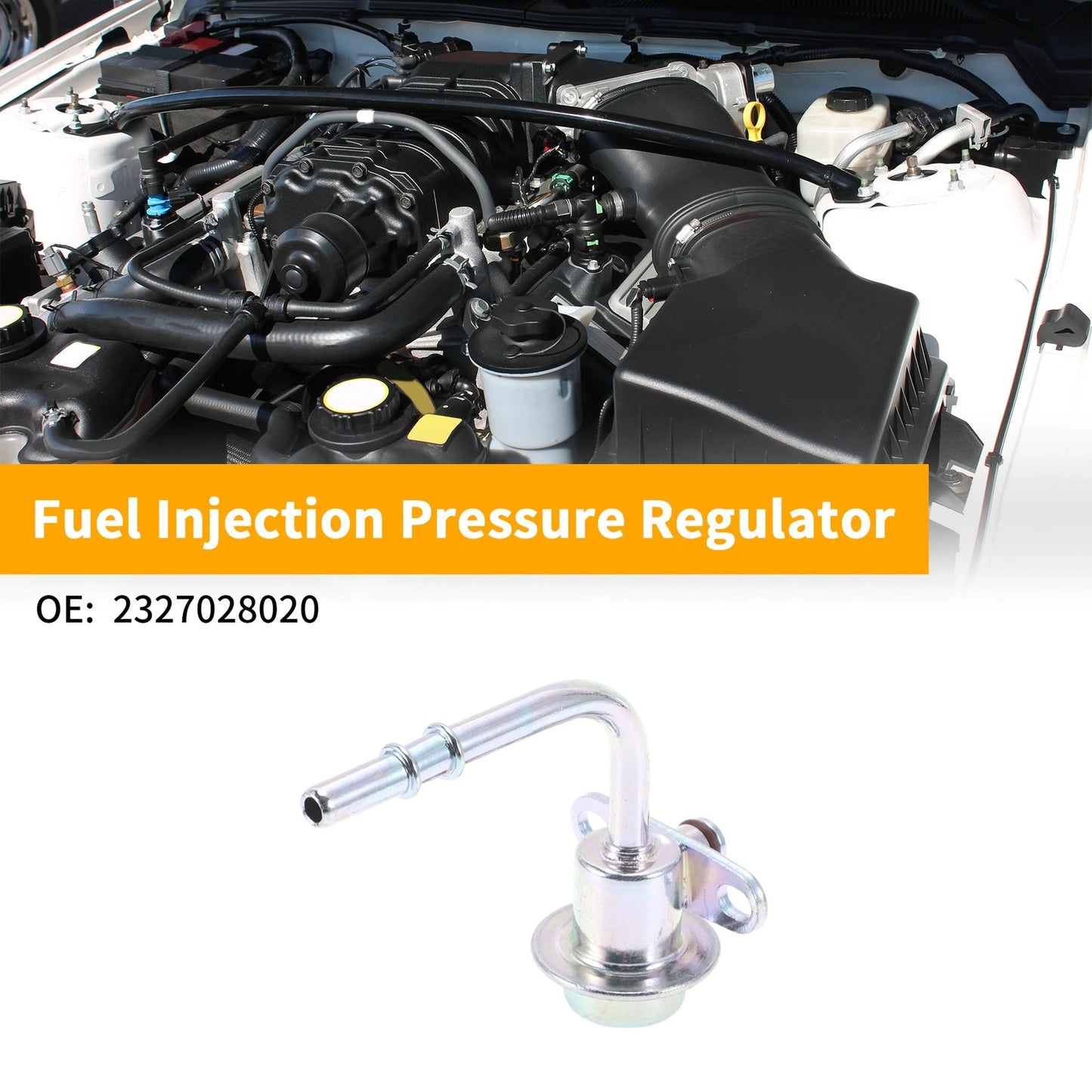 Fuel Pressure Regulator for Toyota RAV4 (2001–2005) No. 23270-28020 Metal 20-70 Psi