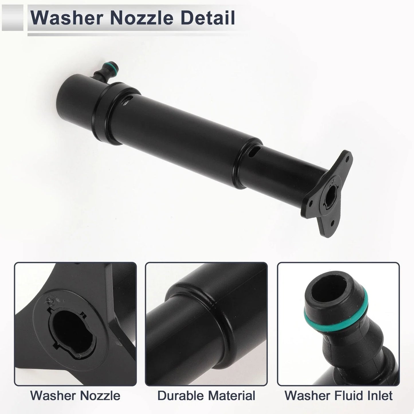 Headlight Washer Nozzle for Porsche (955, 2003-2010) - 1 x Front Driver/Passenger