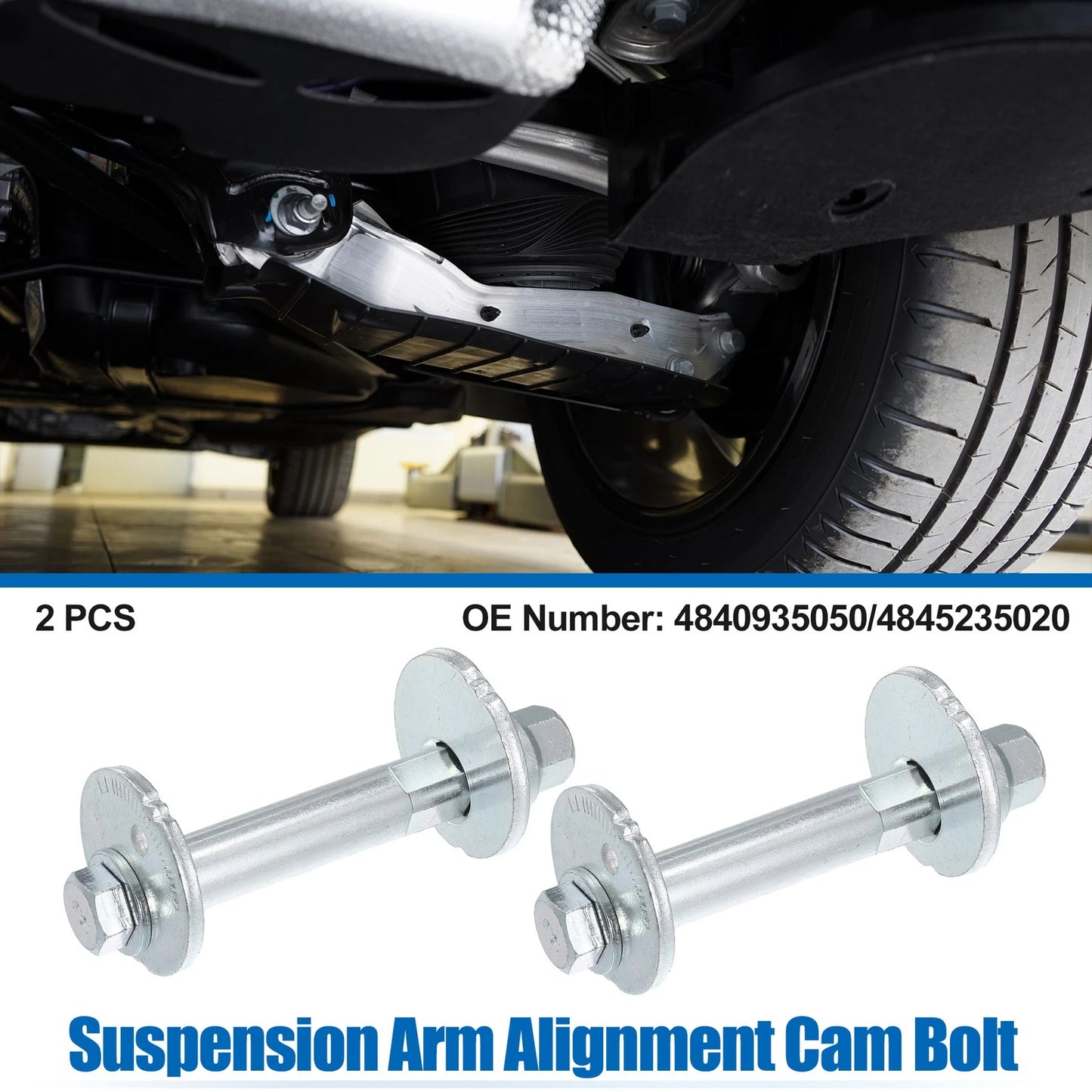 2Pcs Suspension Arm Alignment Cam Bolt for Toyota Tacoma (1996–2004) No. 4845235020