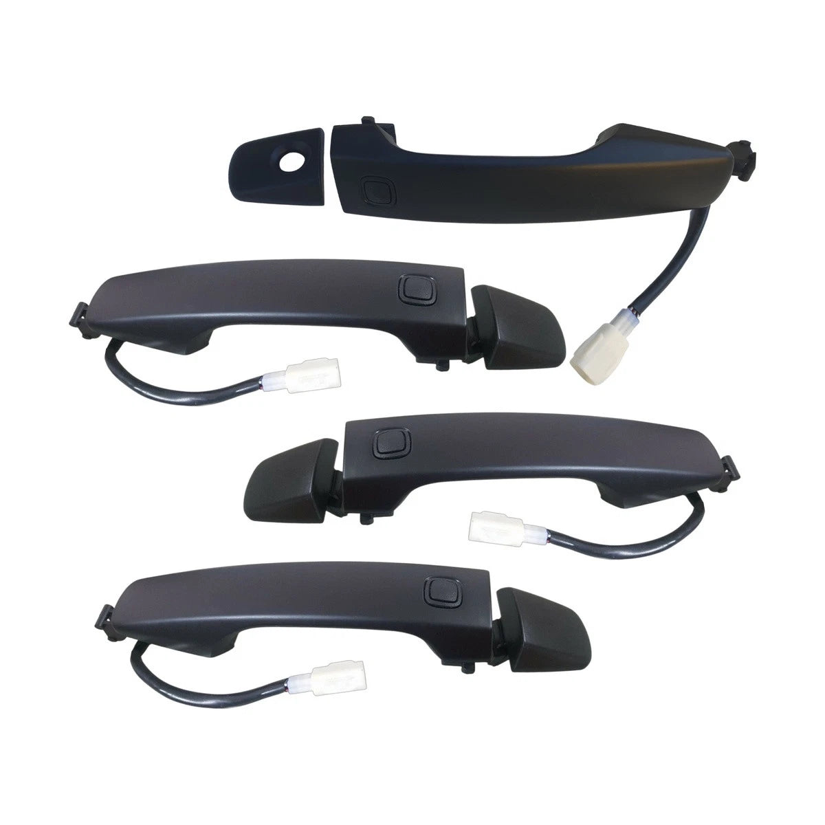 Set of 4 Door Handles for Toyota Landcruiser (2007–2021) Black