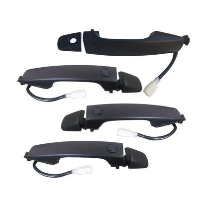 Set of 4 Door Handles for Toyota Landcruiser (2007–2021) Black