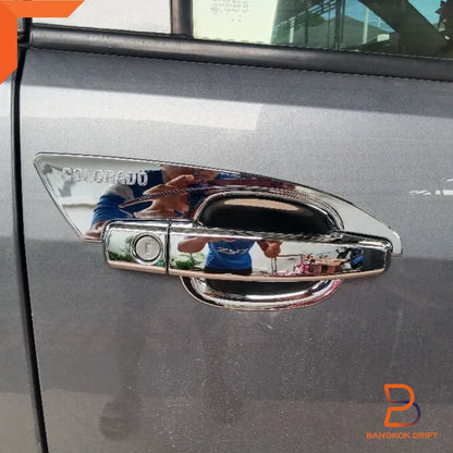Chrome Door Handle Cover + Keyhole for Holden Colorado RG Ute (2012-2020)