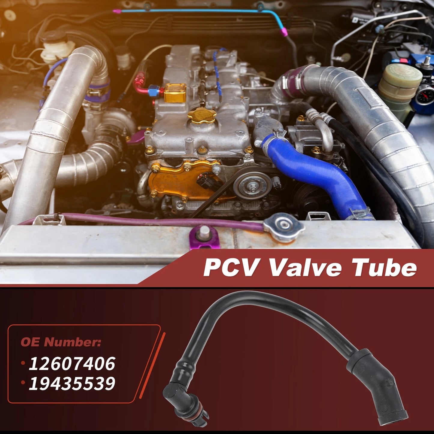 PCV Valve Tube for Chevy Silverado, GMC Sierra 1500, 2500 (2007–2008)
