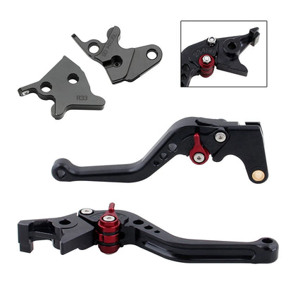 Short Brake Levers Clutch for Yamaha YBR125 (2005–2014) Black