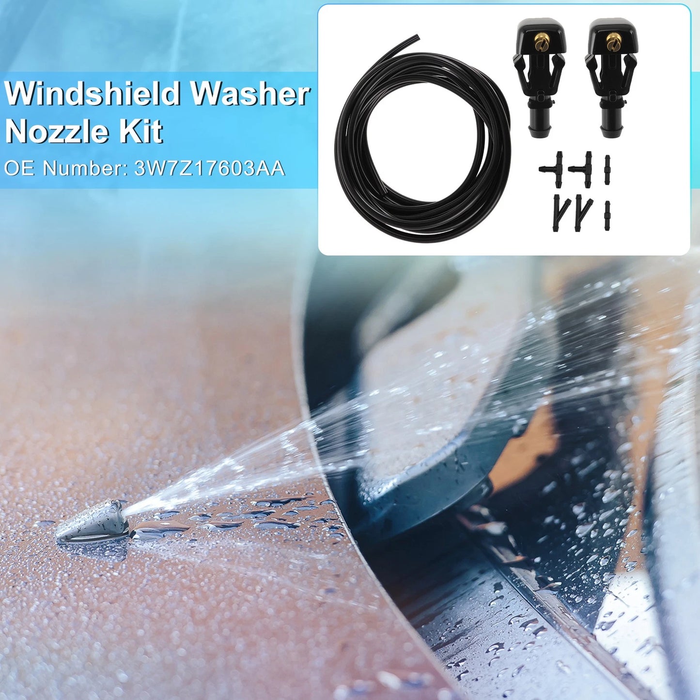 Windshield Washer Nozzle Kit for Ford F150 (2004–2013) No. 3W7Z17603AA