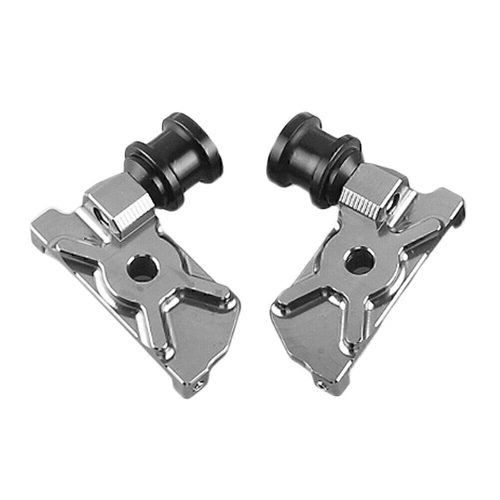 CNC Grey Aluminum Swingarm Spool Adapters for Yamaha R25 (2015)