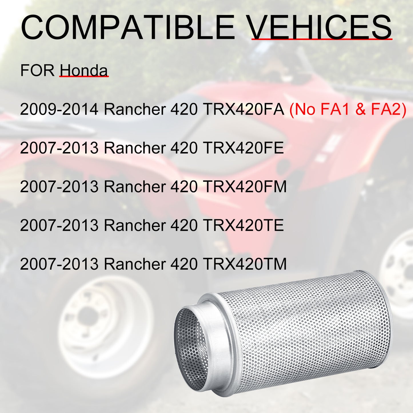 Air Filter for Honda Rancher 420 TRX420FA (2009–2014)